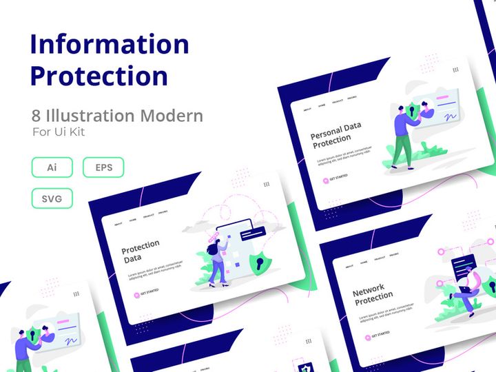 Information Protection set Illustration