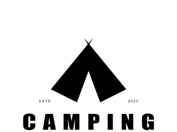 vintage and retro tent logo, camping. With tent, tree and bonfire sign. adventurers, scouts, climbers, camping equipment centervintage and retro tent logo, camping. With tent, tree and bonfire sign. adventurers, scouts, climbers, camping equipment center preview picture