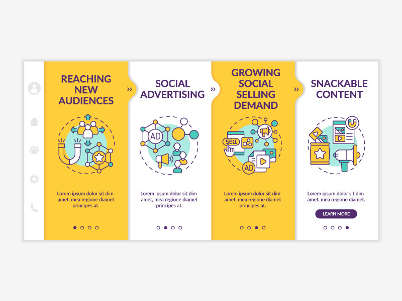 SMM marketing trends yellow onboarding template