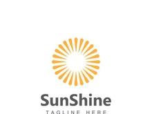 Sun logo design with a modern concept.