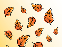 autumn background logo template illustration