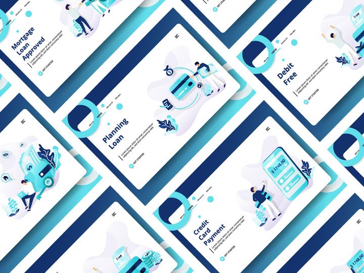 Credit And Loan Landing page template vol 1