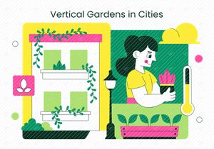 10 Vertical Gardens In Cities Illustration