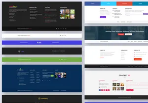 30 Footer Widgets for Web UI Kit Ver-02