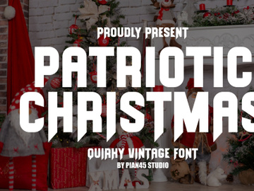 Patriotic Christmas - Quirky Vintage Font preview picture