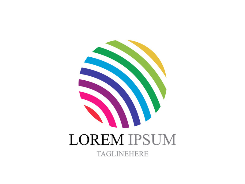 Colorful wire world logo icons