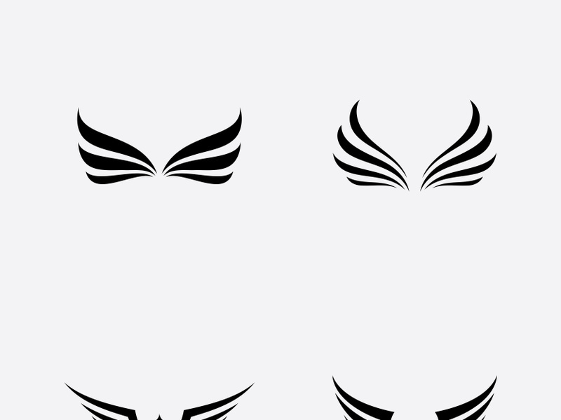 Falcon Wing  Vector Logo Icon Template