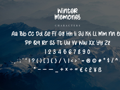 Winter Memories - Handwritten Font