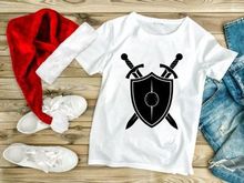 Medieval Shield and Swords Silhouette