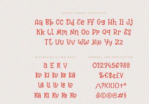 Peachy Sunday - Playful Handwritten