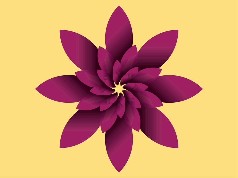 Elegant Flower design in Adobe illustrator