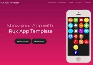 Ruk App Landing Template