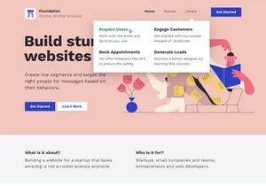 Foundation: Landing Page Design Freebie
