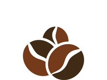 Coffee bean icon vector illustration template