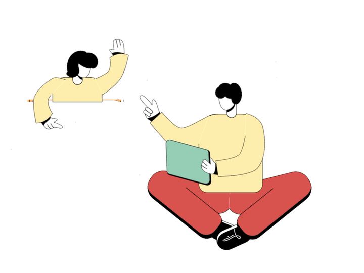 Animation Webinar Online Education flat illustration preview picture