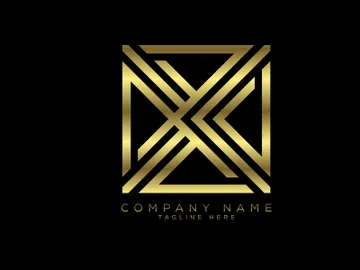 Luxury golden color line letter, Graphic Alphabet Symbol for Corporate Business Identity preview picture