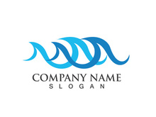 Wave water beach logo