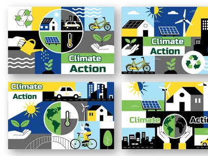 10 Climate Action Illustration