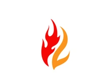 Fire Logo Template  Flame Symbol  Icon Vector