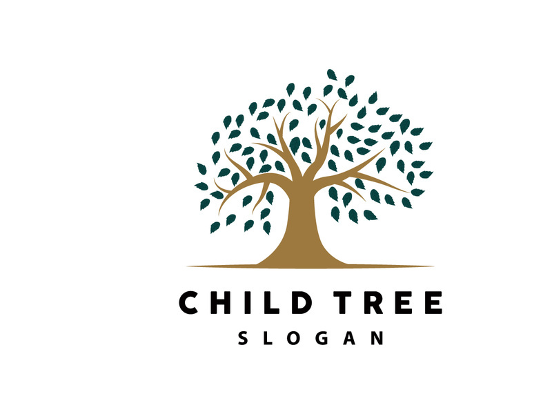 Tree Logo, Life Balance Education Vector