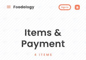 Foodology Website Landing Page UI Kit - Figma