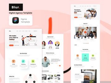 Blur. - Digital Agency Template preview picture