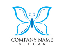 Butterfly logo template symbol vector icon design