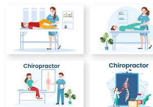 10 Chiropractor Physiotherapy Rehabilitation Illustration