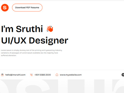 Resume NextJs Template