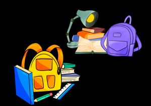 School Backpack Illustration