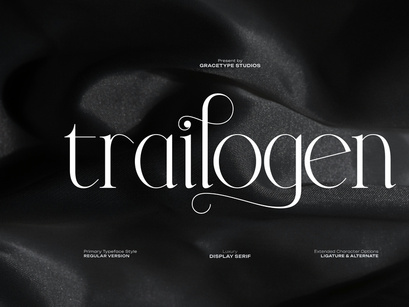 Trailogen | Display Serif Font