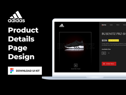 Adidas Landing page