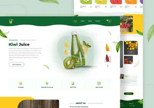 Natural Fruit Juice Web Design