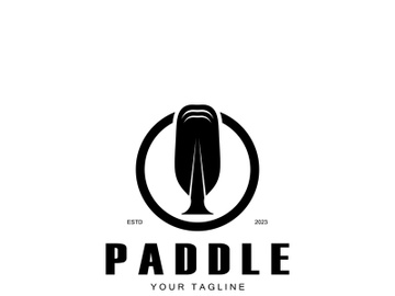 simple paddle logo,design for surfing,rafting,canoe,boat,surfing and rowing equipment business,vector preview picture