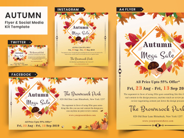 Autumn Festival Flyer & Social Media Pack-14 preview picture