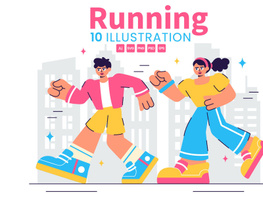 10 Jogging and Running Illustration preview picture