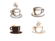 coffee logo icon vector illustration template