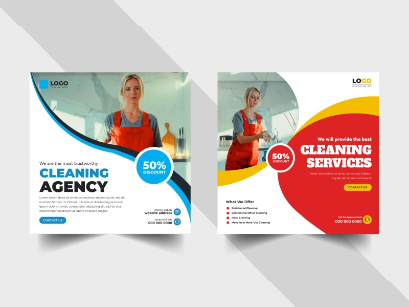 Cleaning Agency Social Media Post Template Ver-5