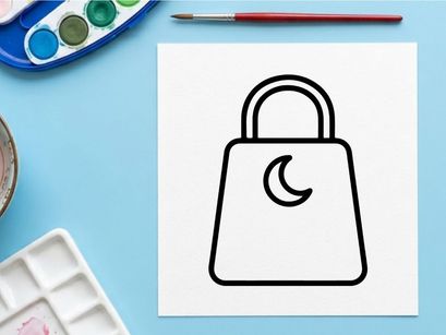 Digital security padlock icon isolated on white. Cyber protection symbol for data privacy and online safety.