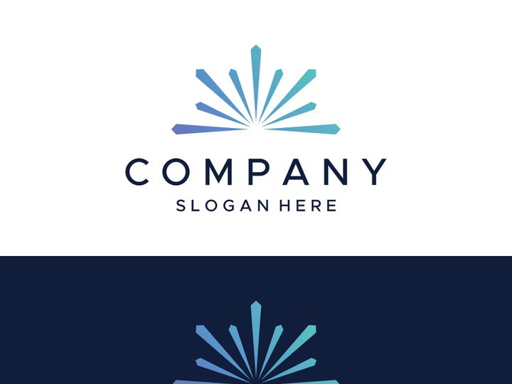 Colorful fireworks splash abstract logo design