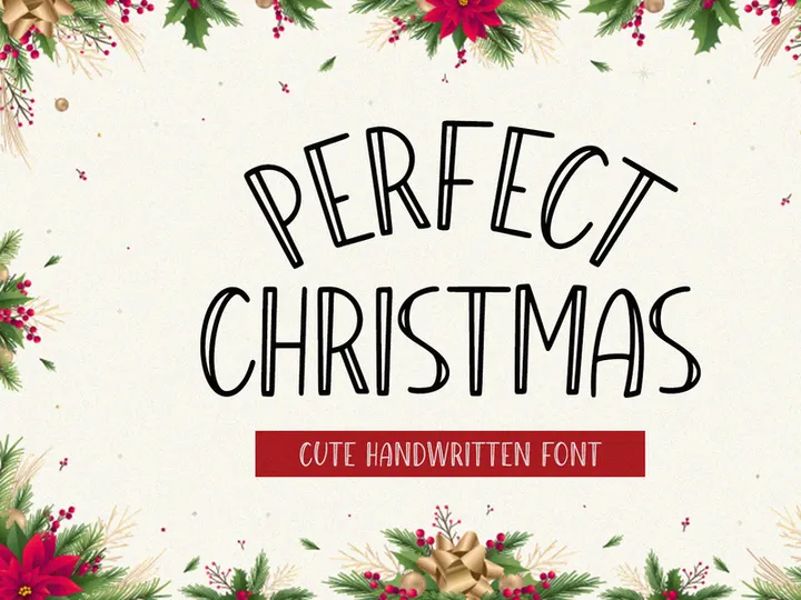 Perfect Christmas - Cute Handwritten Font