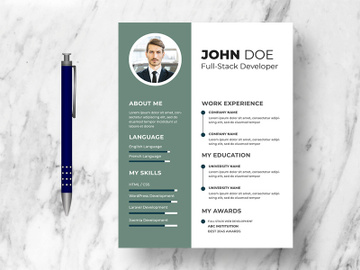 Modern Resume CV Template Ver-16 preview picture