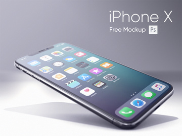 iPhone X Realistic Mockup preview picture