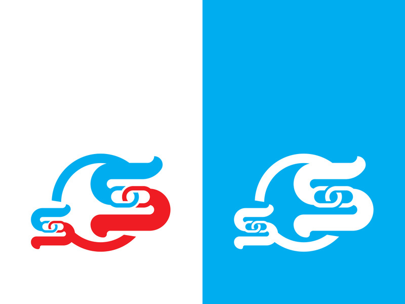 S letter creative icon logo design elegant vector illustration