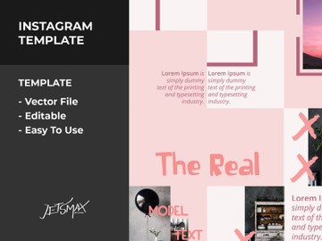 Pink Instagram Template preview picture