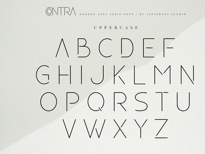 Contra - Modern Sans Serif Font