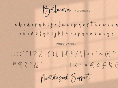 Bellanova - Signature Font