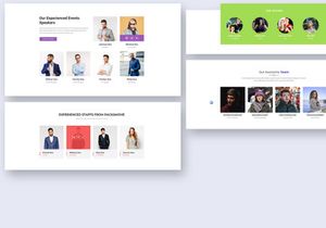 28 Team Blocks Widgets for Web UI Kit