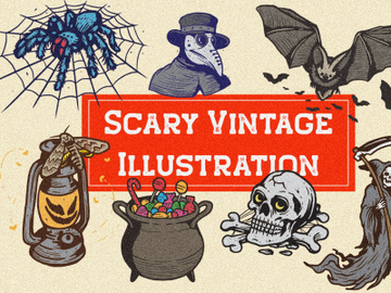 Scary Vintage Illustration preview picture