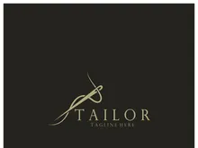 tailor logo icon illustration template combination of buttons for clothes, thread and sewing machine, for clothing product design, convection companies, fashion in vector form